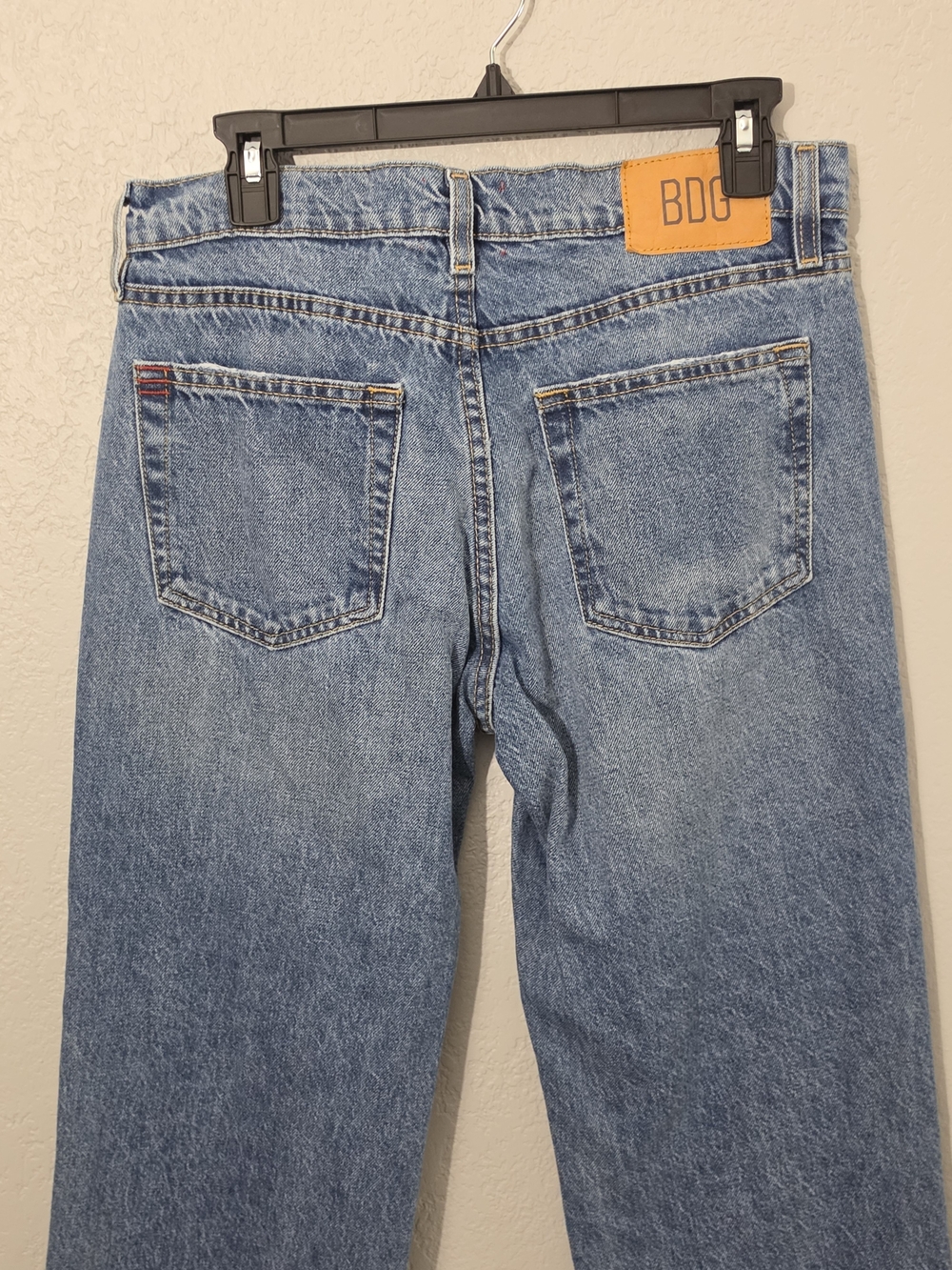 BDG Urban Outfitters Cowgirl Jean Straight Leg Mid Rise Medium Wash Womens 28 - Picture 5 of 10